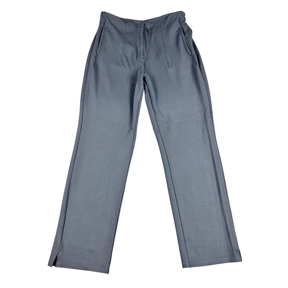 Rhone Womens Coupe Ponte Pants Slate Blue Straight Leg Stretch Trousers Size 12